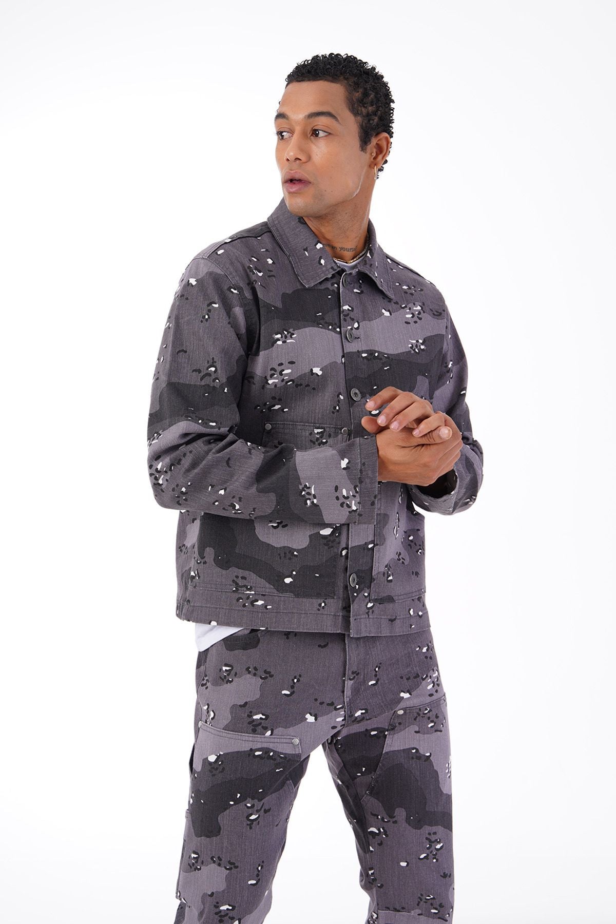 Veste en Jeans camouflage