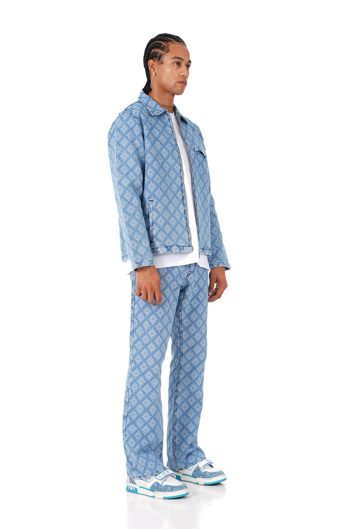 Veste en Jeans Fleur de lys