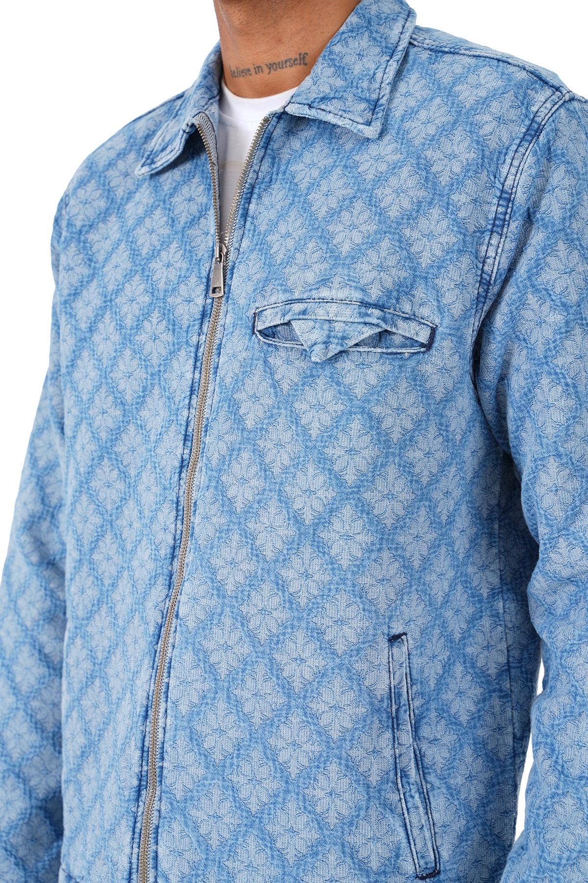 Veste en Jeans Fleur de lys
