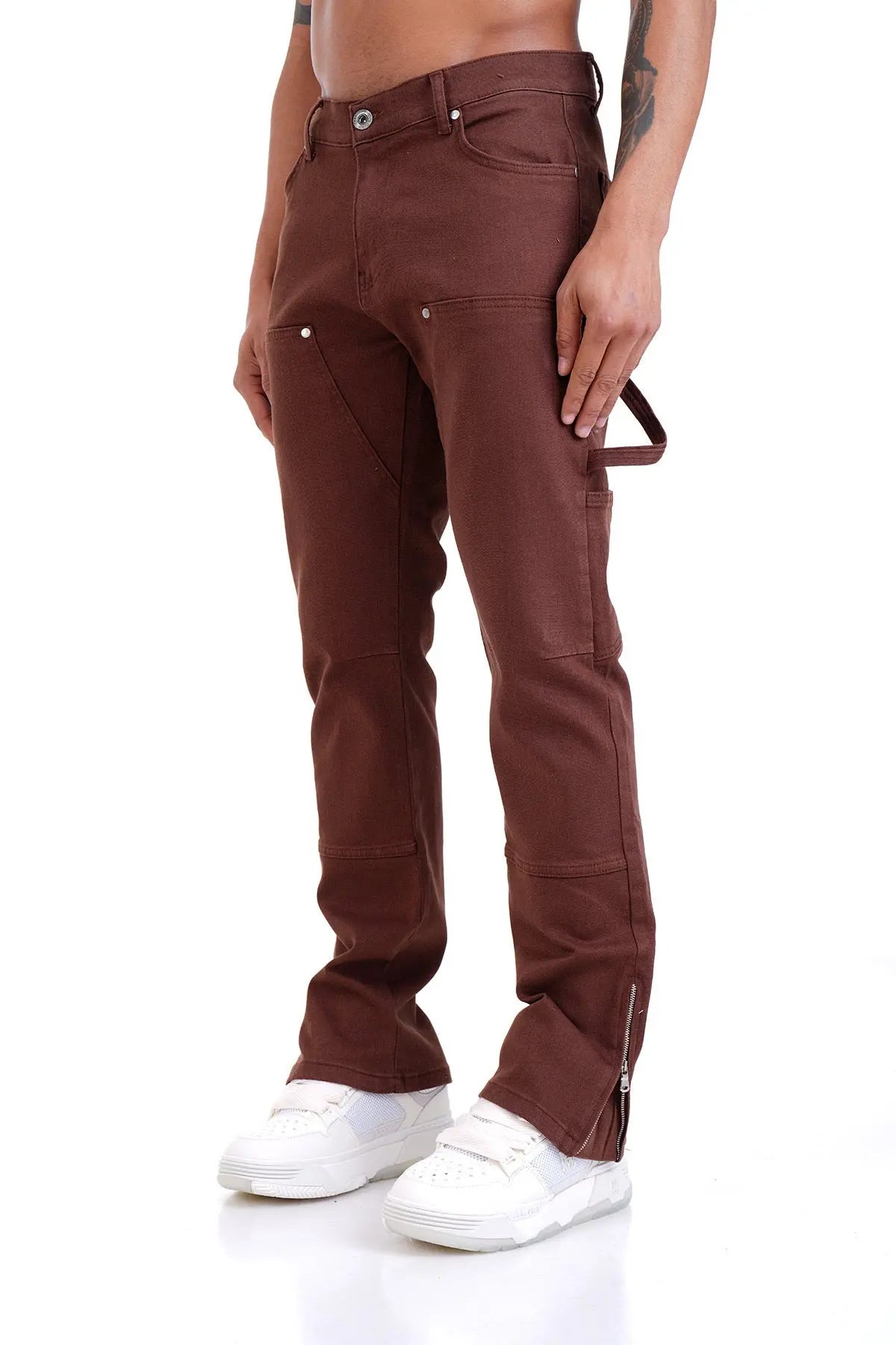 Jeans Carpenteur Bordeau Homme Coupe Flare bonhomme