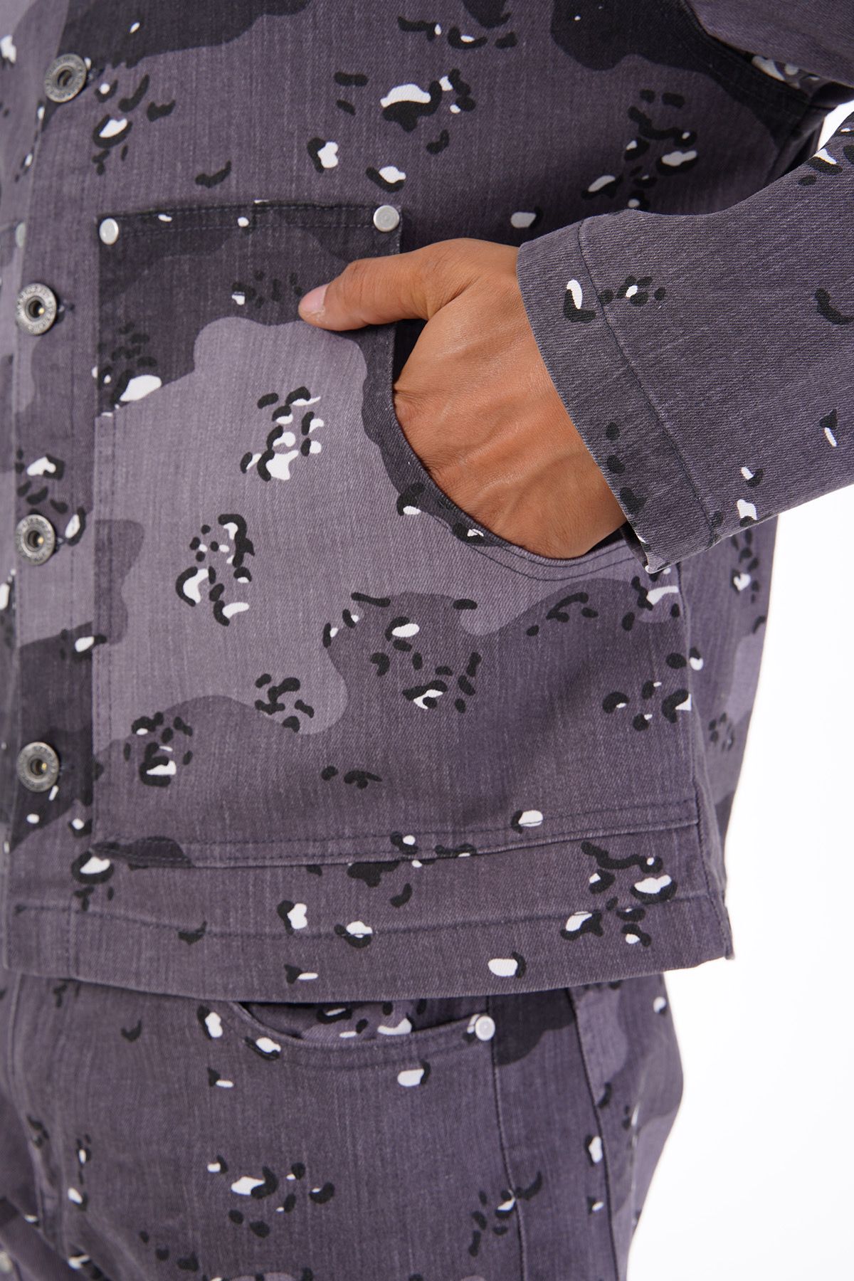 Veste en Jeans camouflage