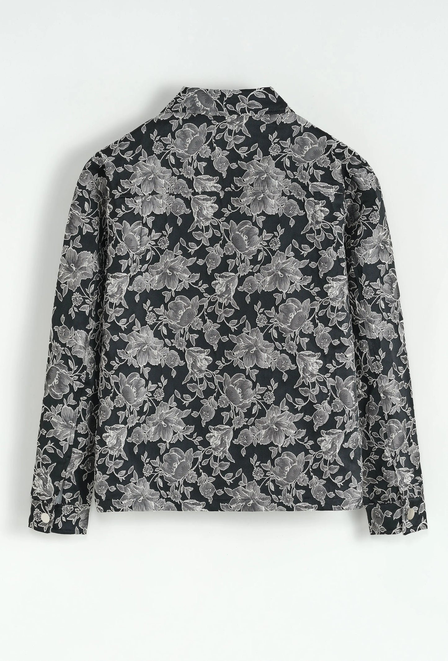 Veste floral noir argenté bonhomme