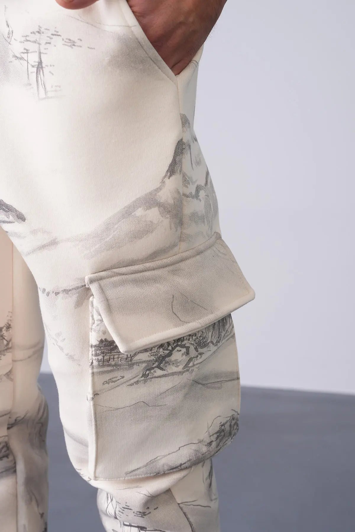 Ensemble Jogging Montagne Beige bonhomme