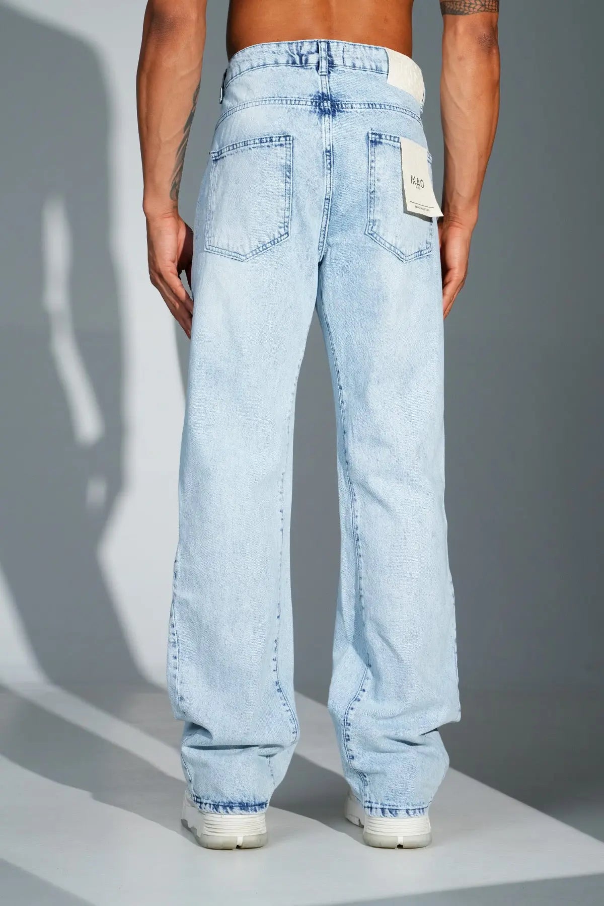 Jean Homme Outfit – Coupe Flare Denim Bleu Clair bonhomme