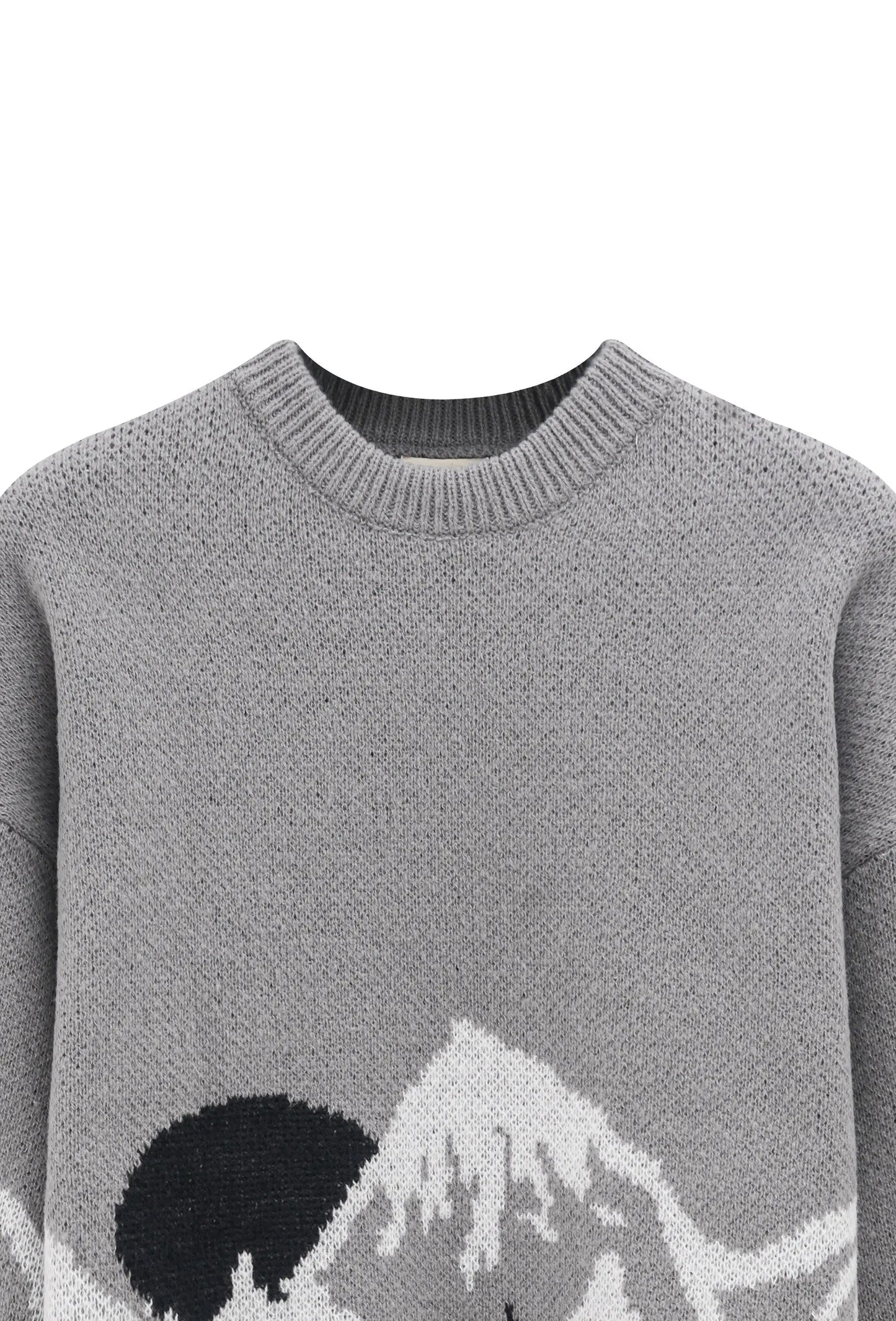 Pull Homme Montagne Gris bonhomme