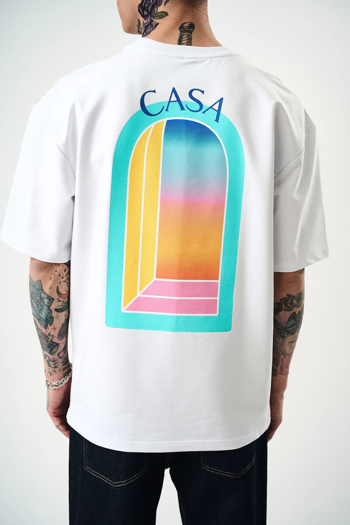Tee Shirt Casa Window Blanc bonhomme