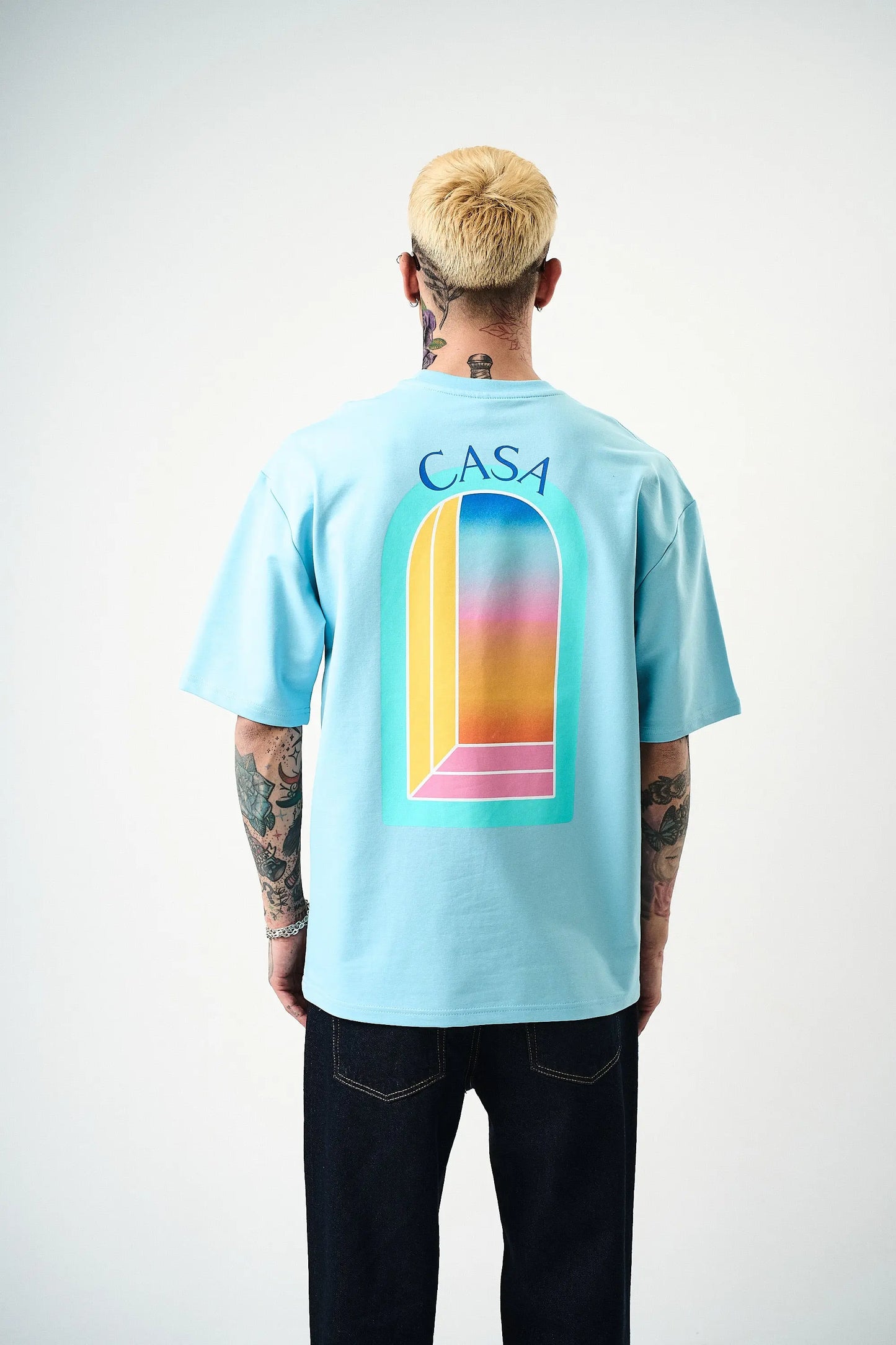 Tee Shirt Casa Window Ciel - bonhomme