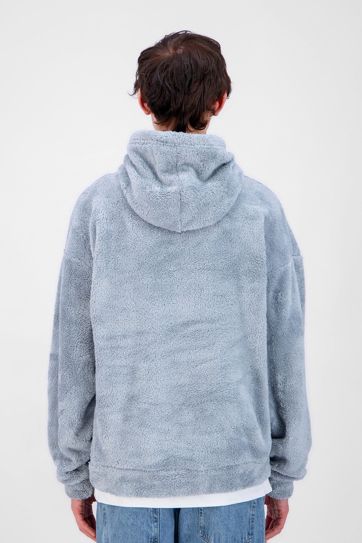 Sweat Moumoute à Capuche Gris Avec Cœur Noir