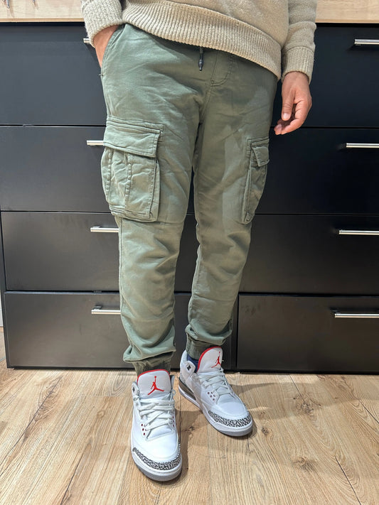 Pantalon Cargo Jogger Kaki bonhomme