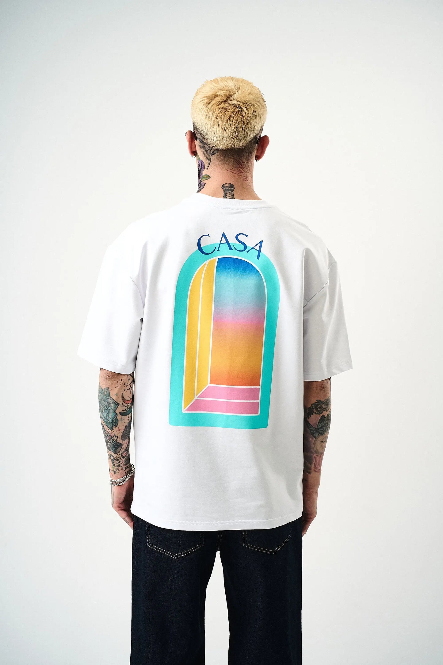Tee Shirt Casa Window Blanc bonhomme