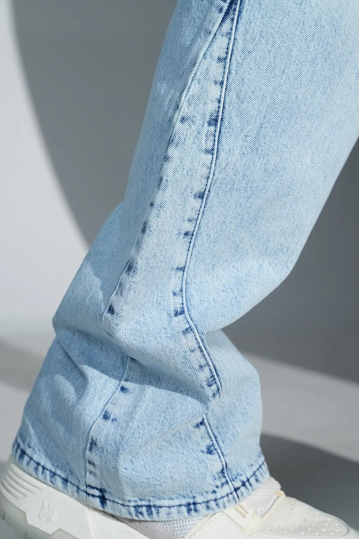 Jean Homme Outfit – Coupe Flare Denim Bleu Clair bonhomme