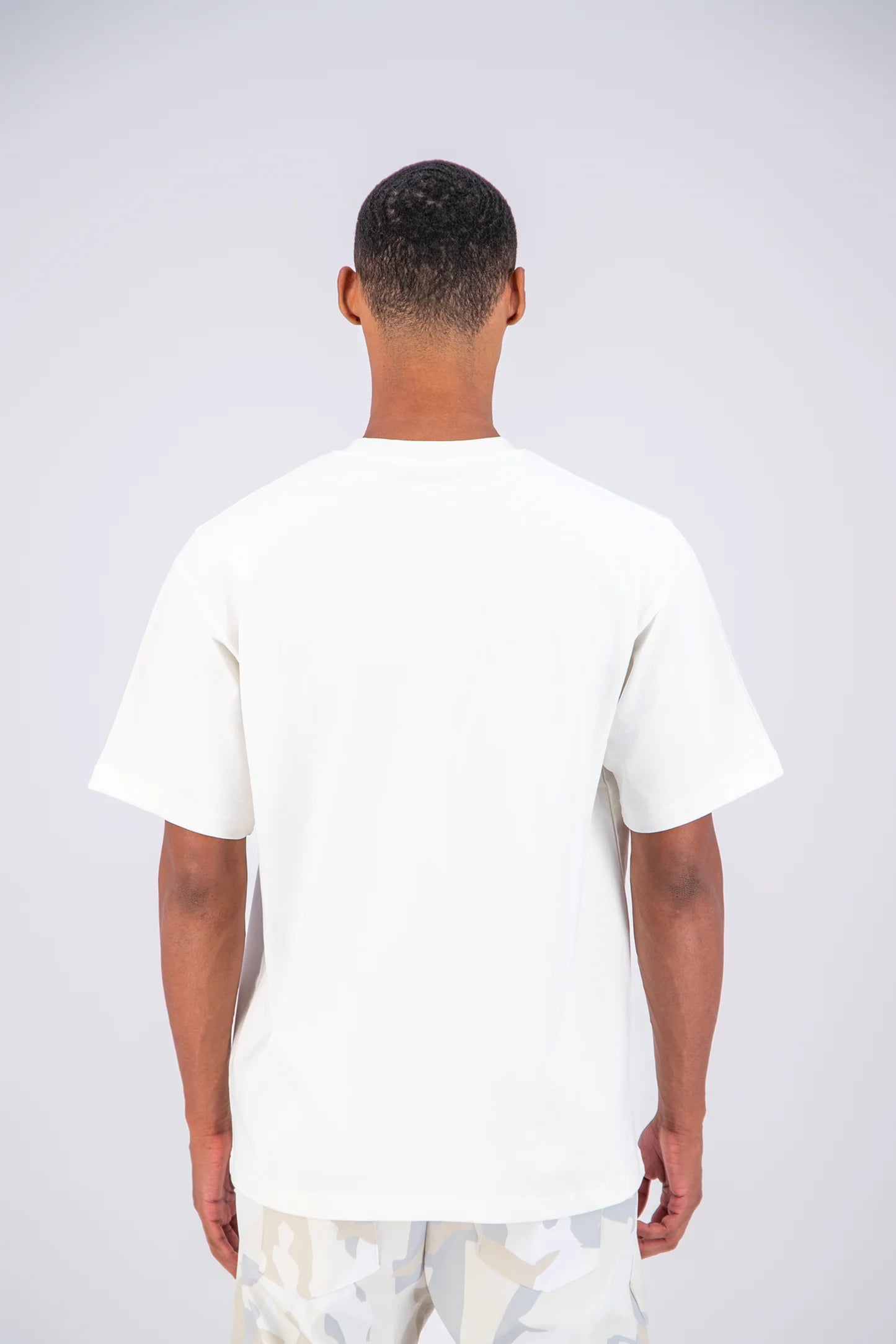 Tee shirt Blanc avec motif Coeur Beige Homme