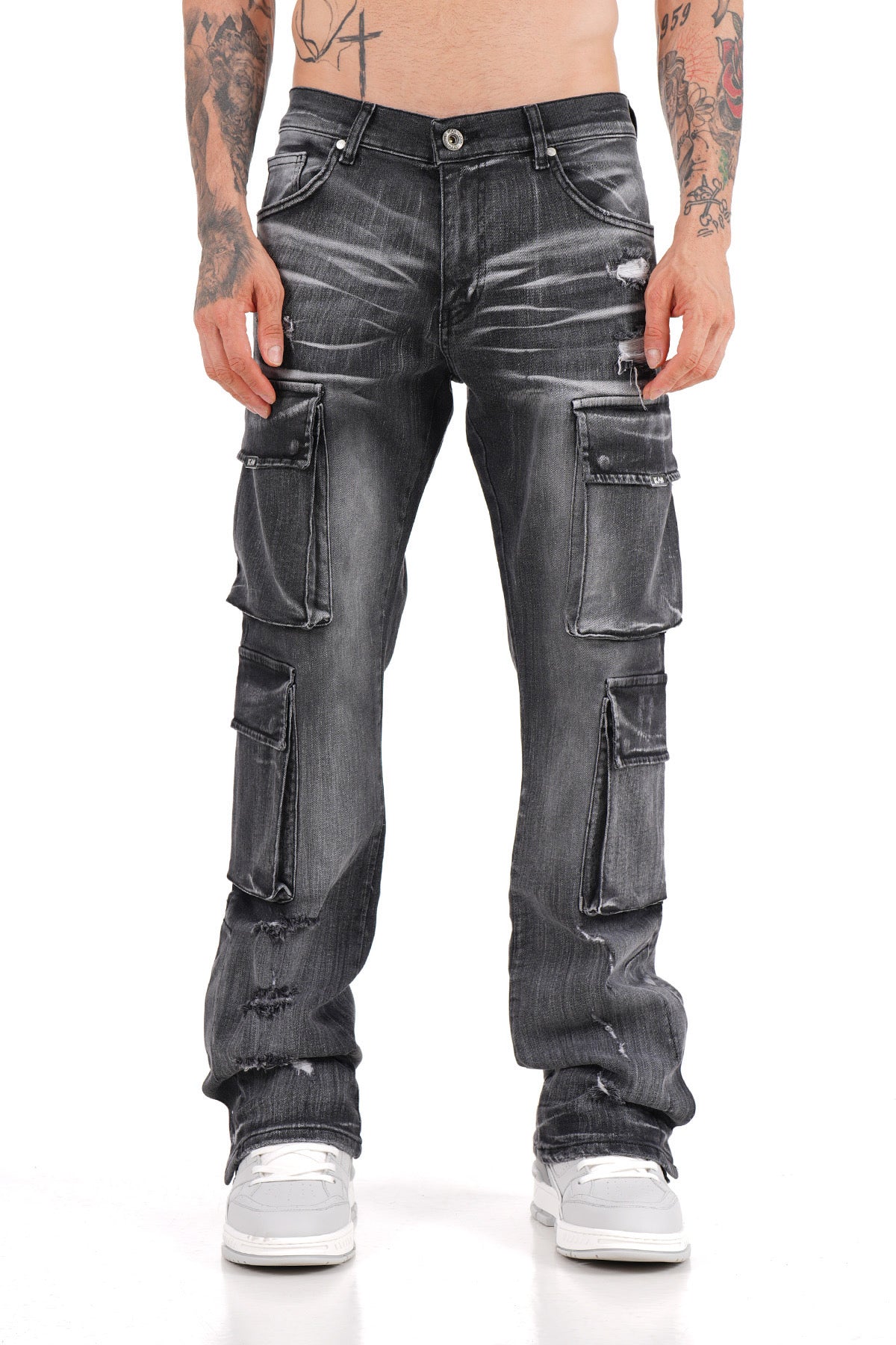 Jeans multipoches homme sale