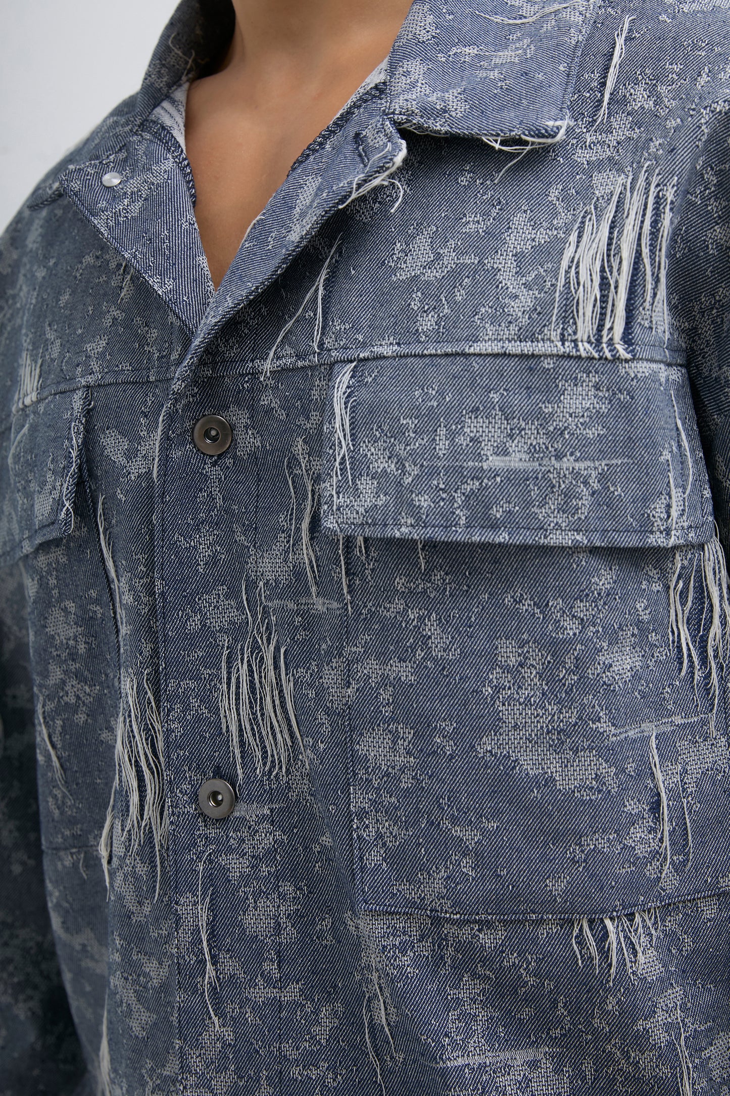L'ensemble en jeans pour homme, veste et jeans denim bleu