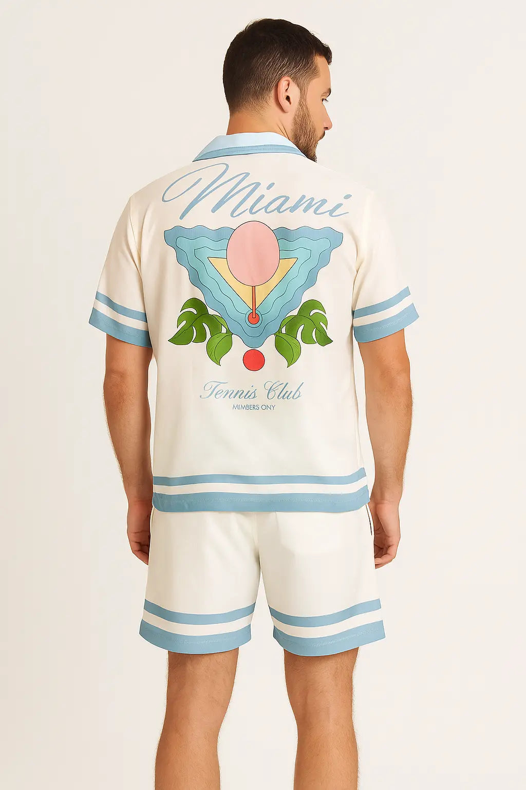 Ensemble Chemise et Short Miami Blanc bonhomme