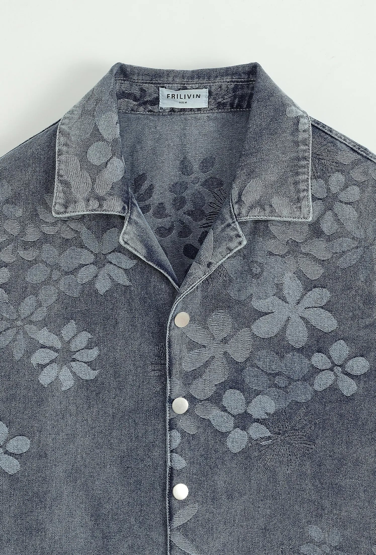 Ensemble En Jeans Denim Bleu Floral bonhomme