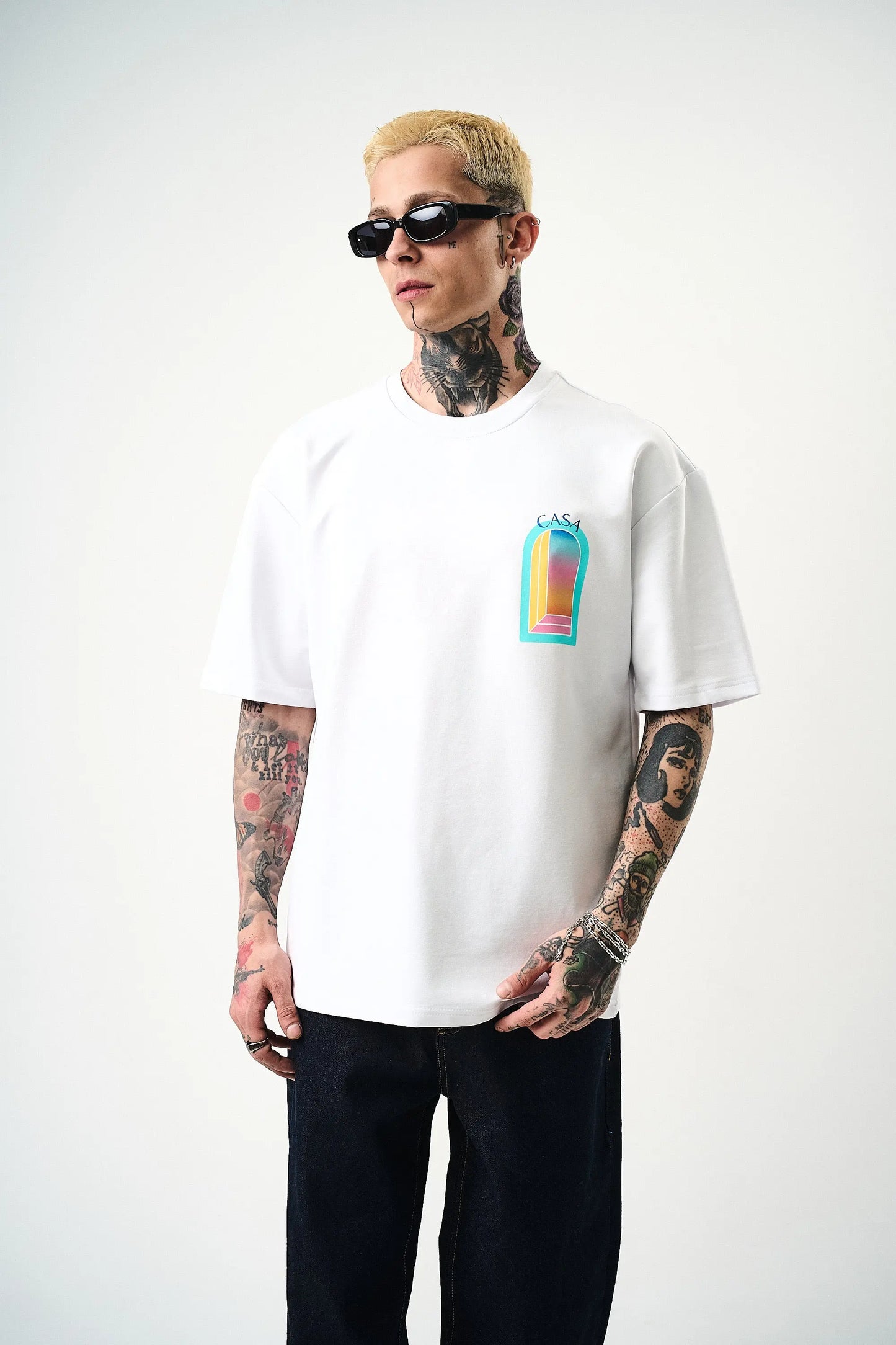 Tee Shirt Casa Window Blanc bonhomme