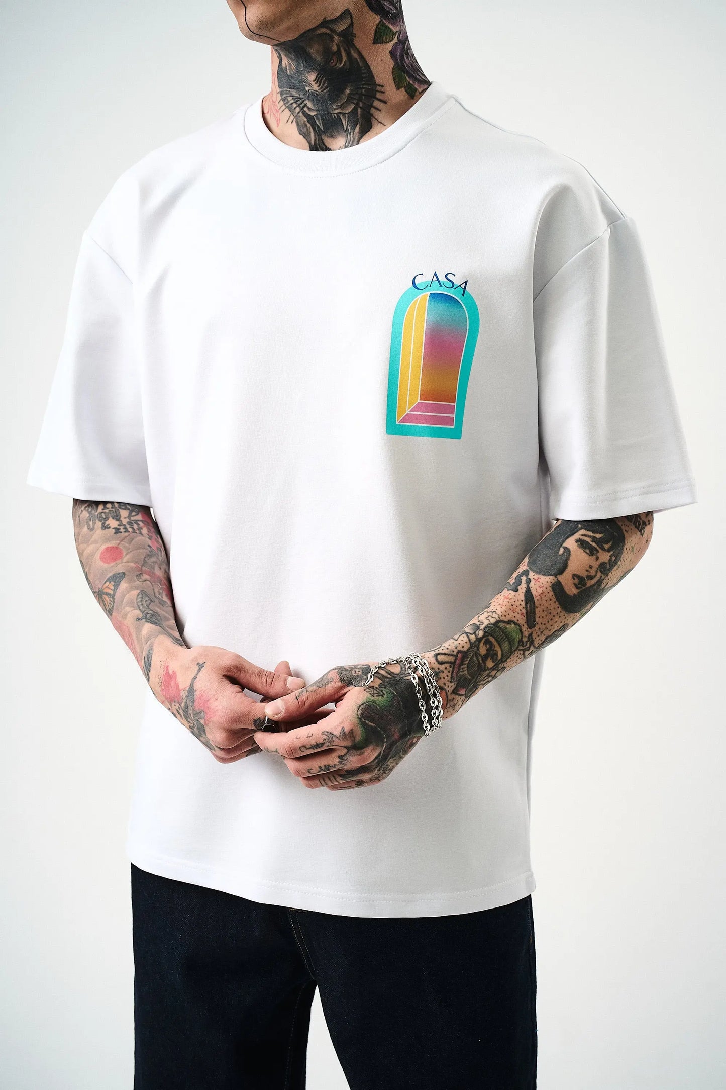 Tee Shirt Casa Window Blanc bonhomme