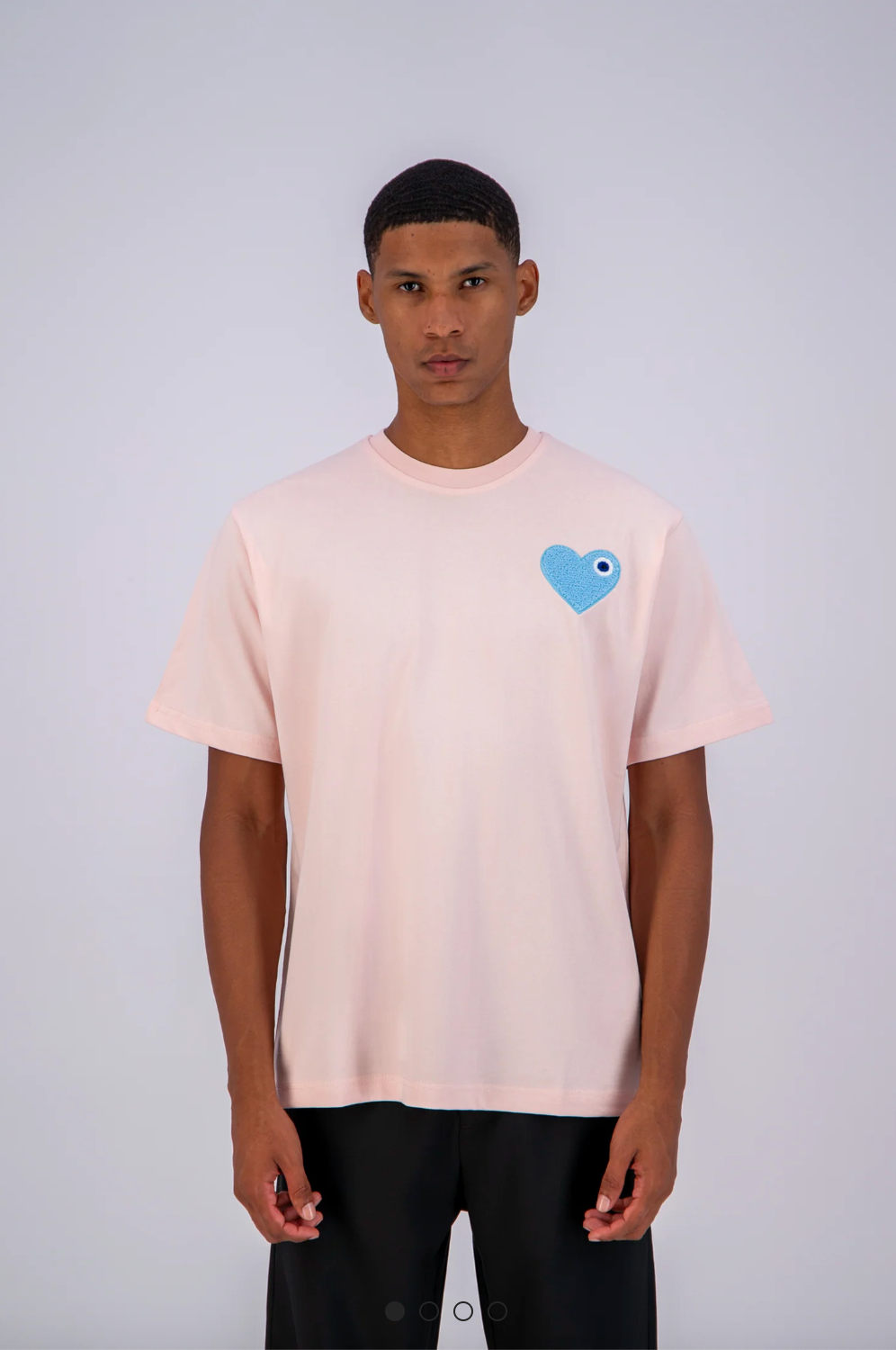 Tee shirt Rose avec motif Coeur Ciel Homme