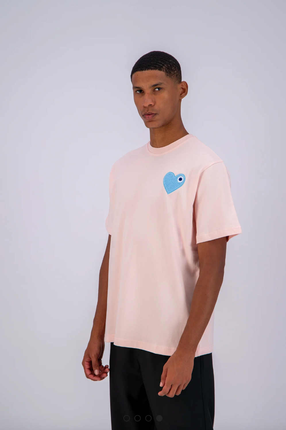 Tee shirt Rose avec motif Coeur Ciel Homme