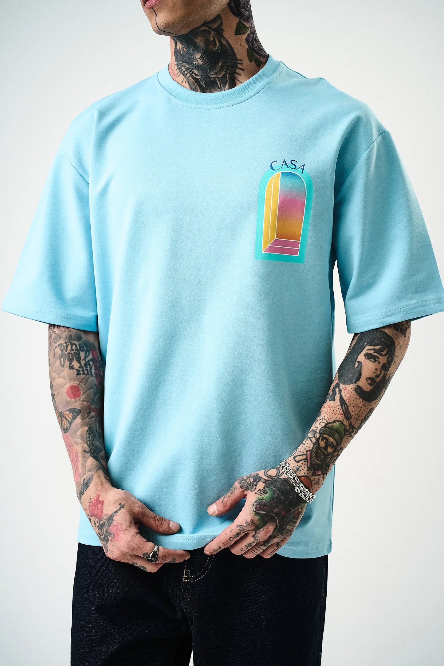 Tee Shirt Casa Window Ciel - bonhomme