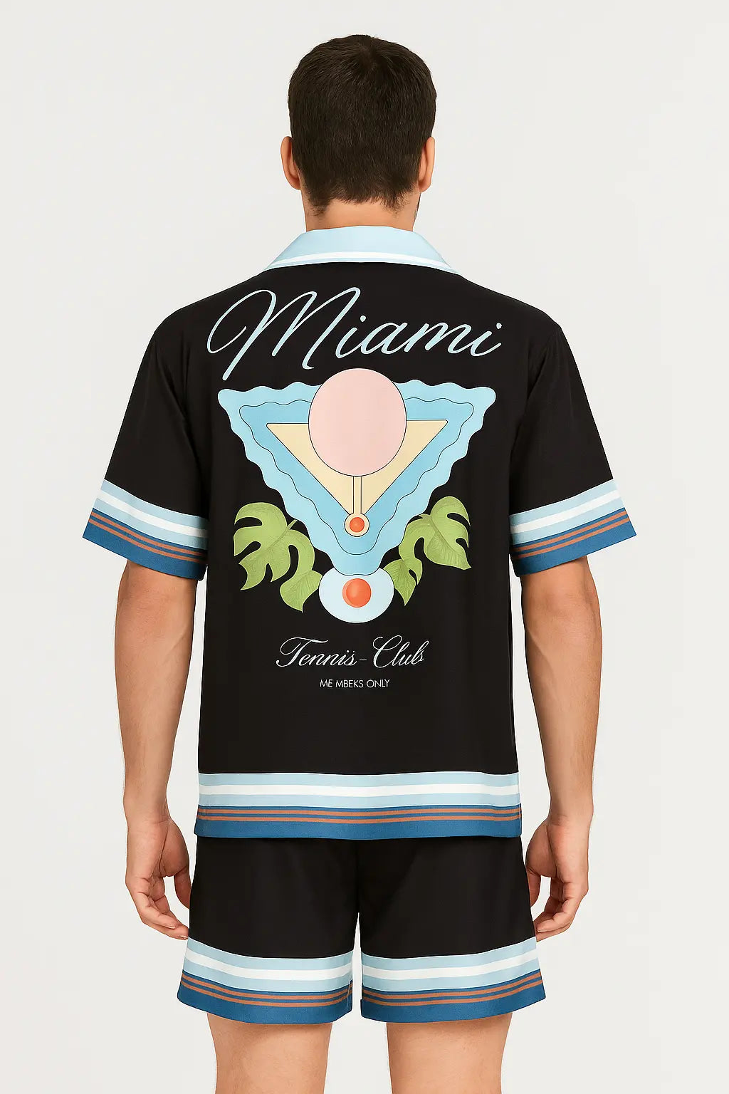 Ensemble Chemise et Short Miami Noir bonhomme