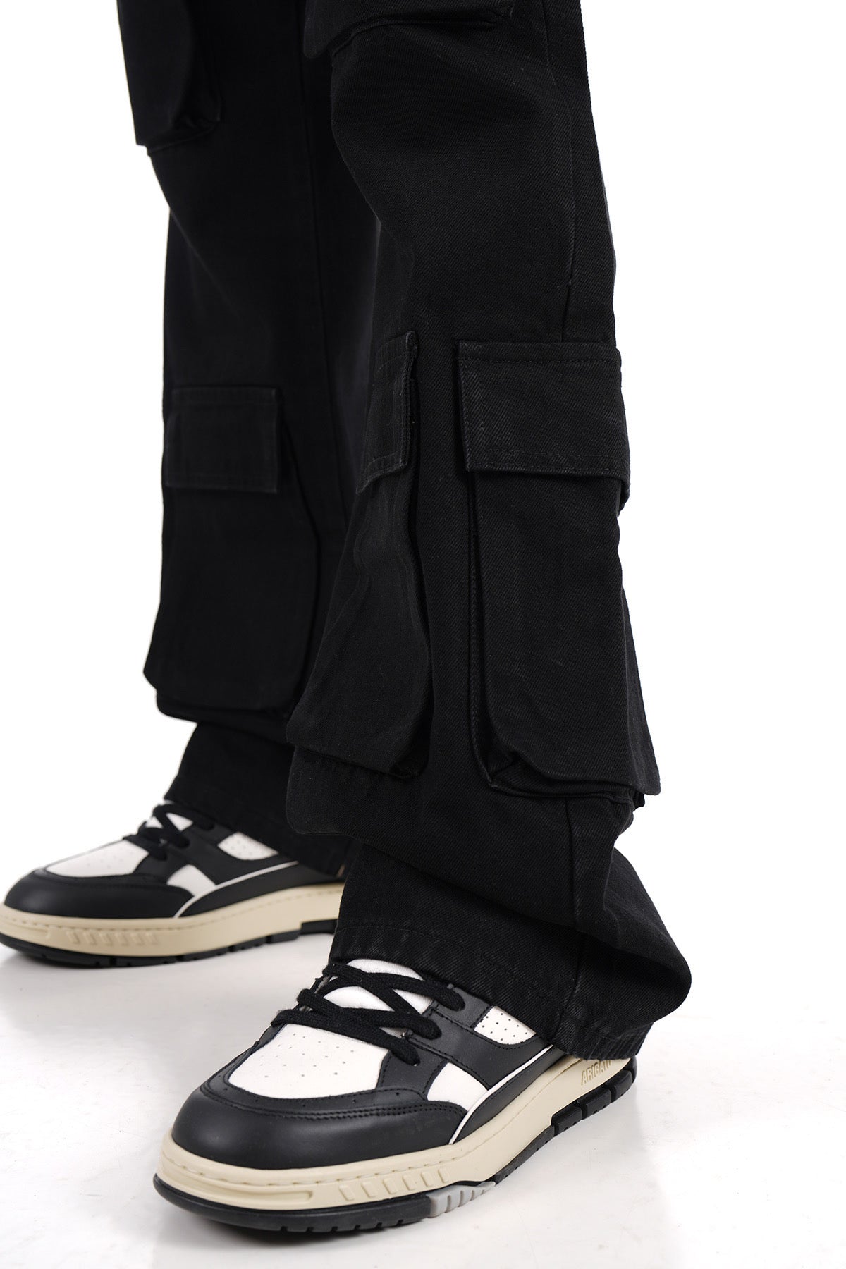 Jeans Noir homme Coupe Large Multipoches