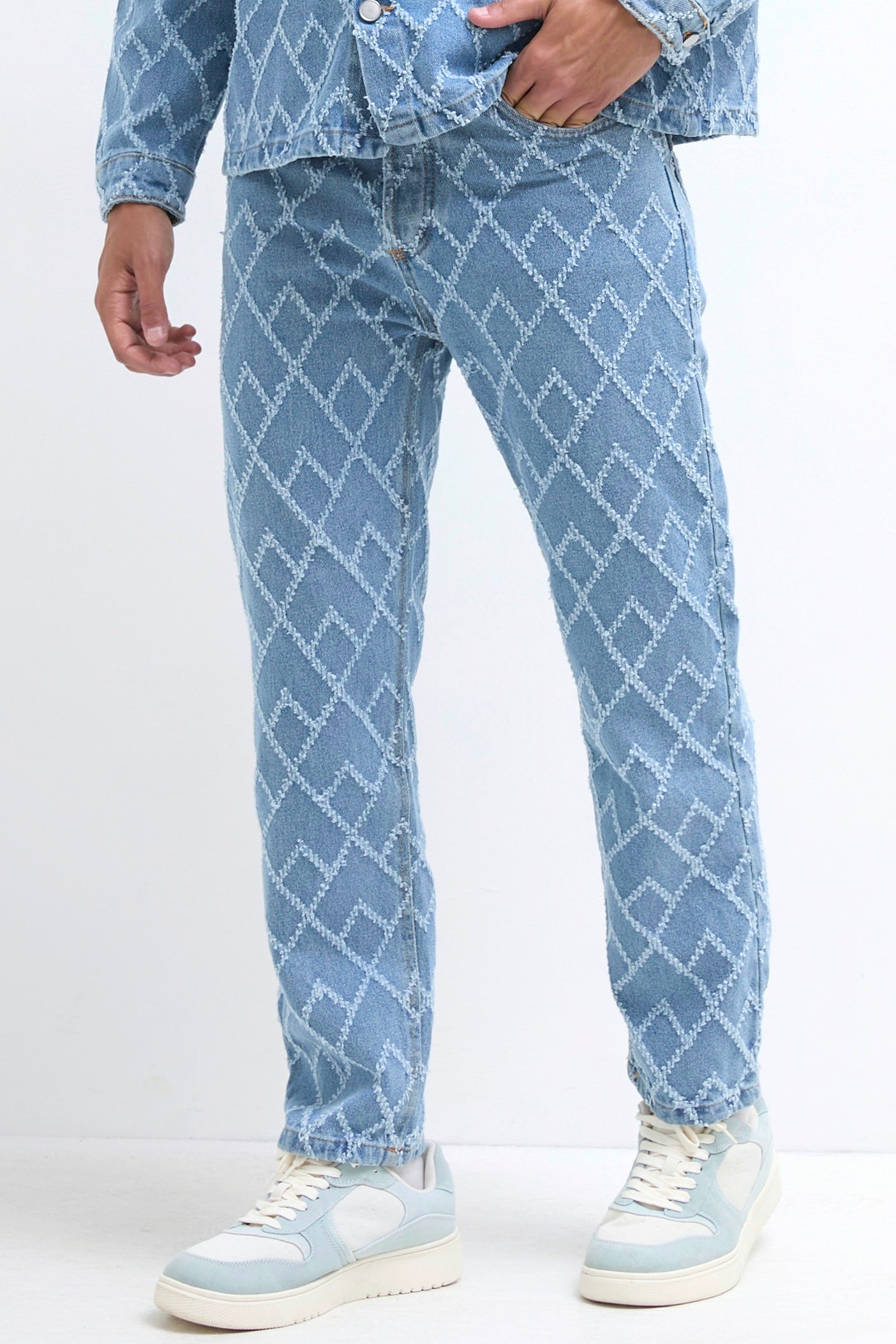 Jeans homme logo losange