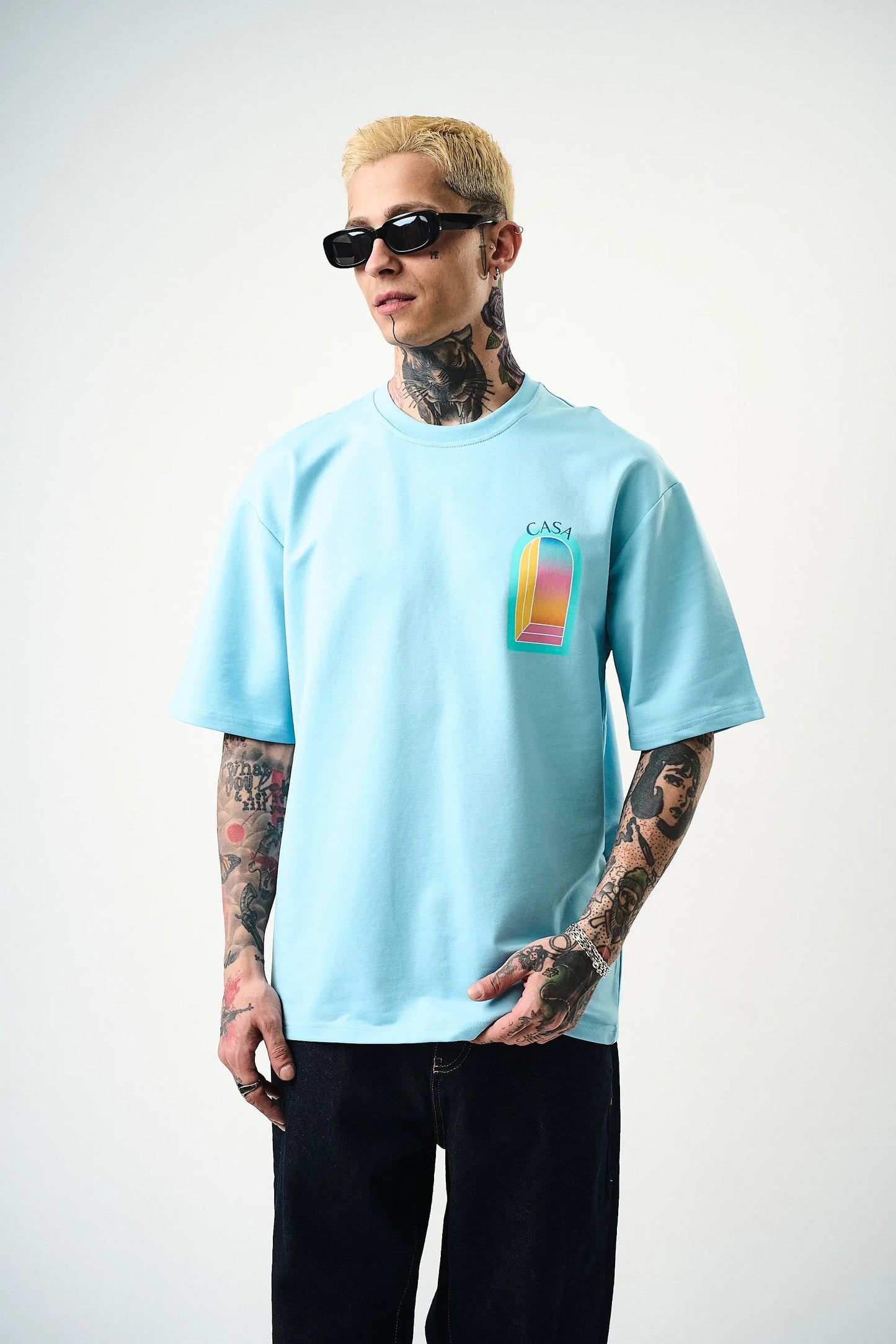 Tee Shirt Casa Window Ciel - bonhomme