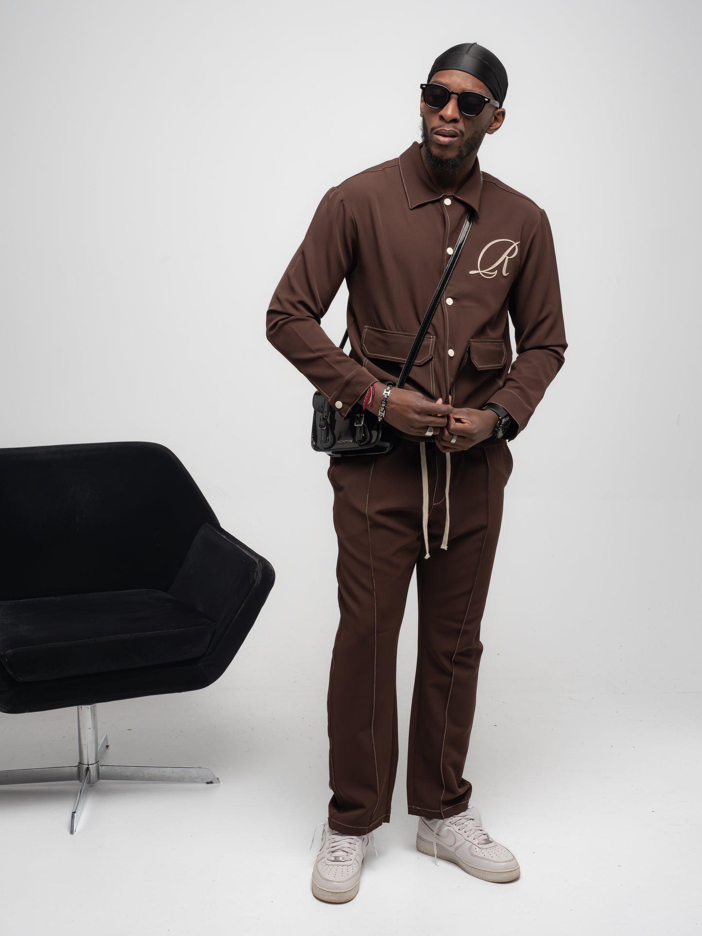 Ensemble Veste et Pantalon R Marron