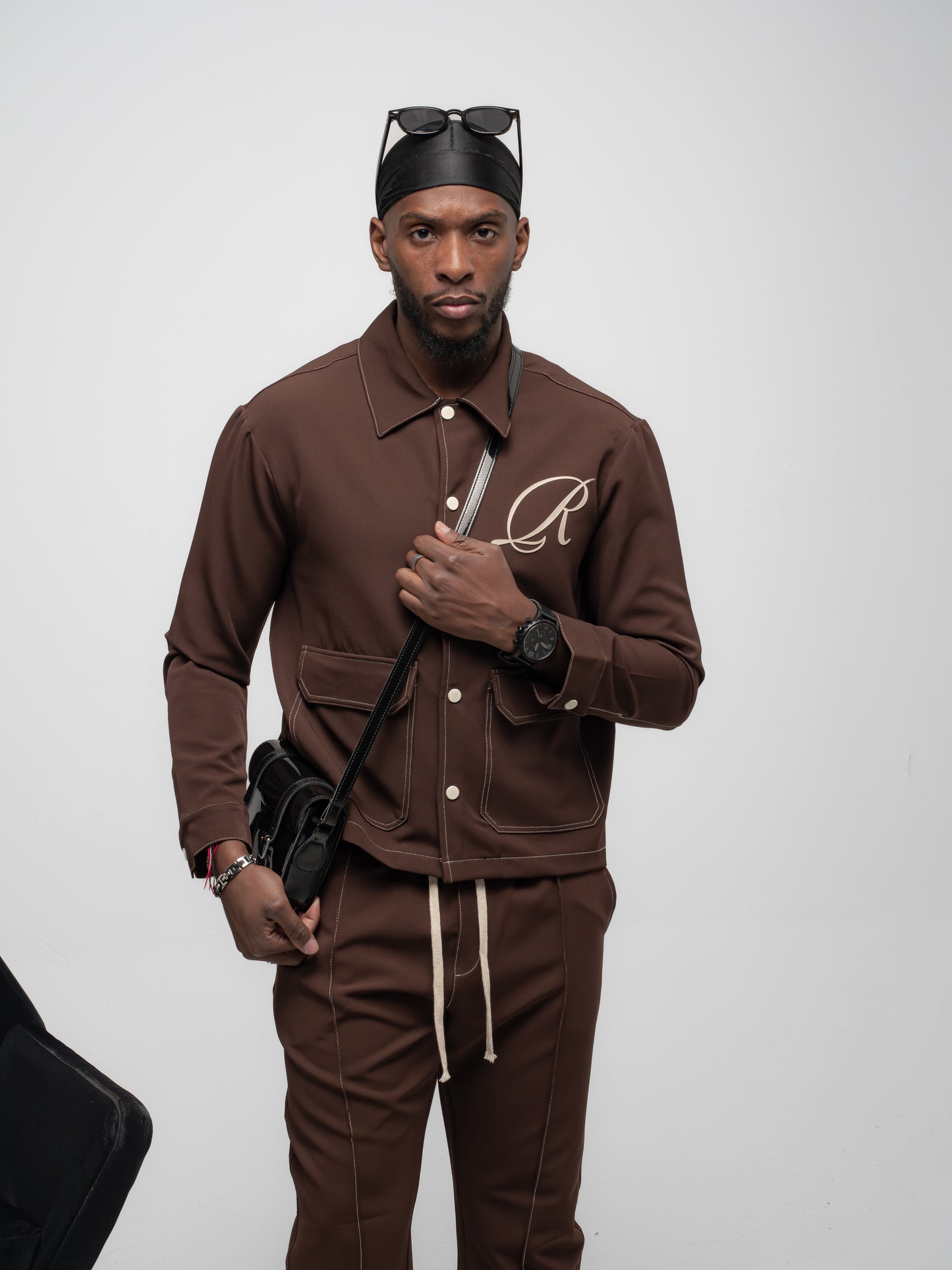 Ensemble Veste et Pantalon R Marron