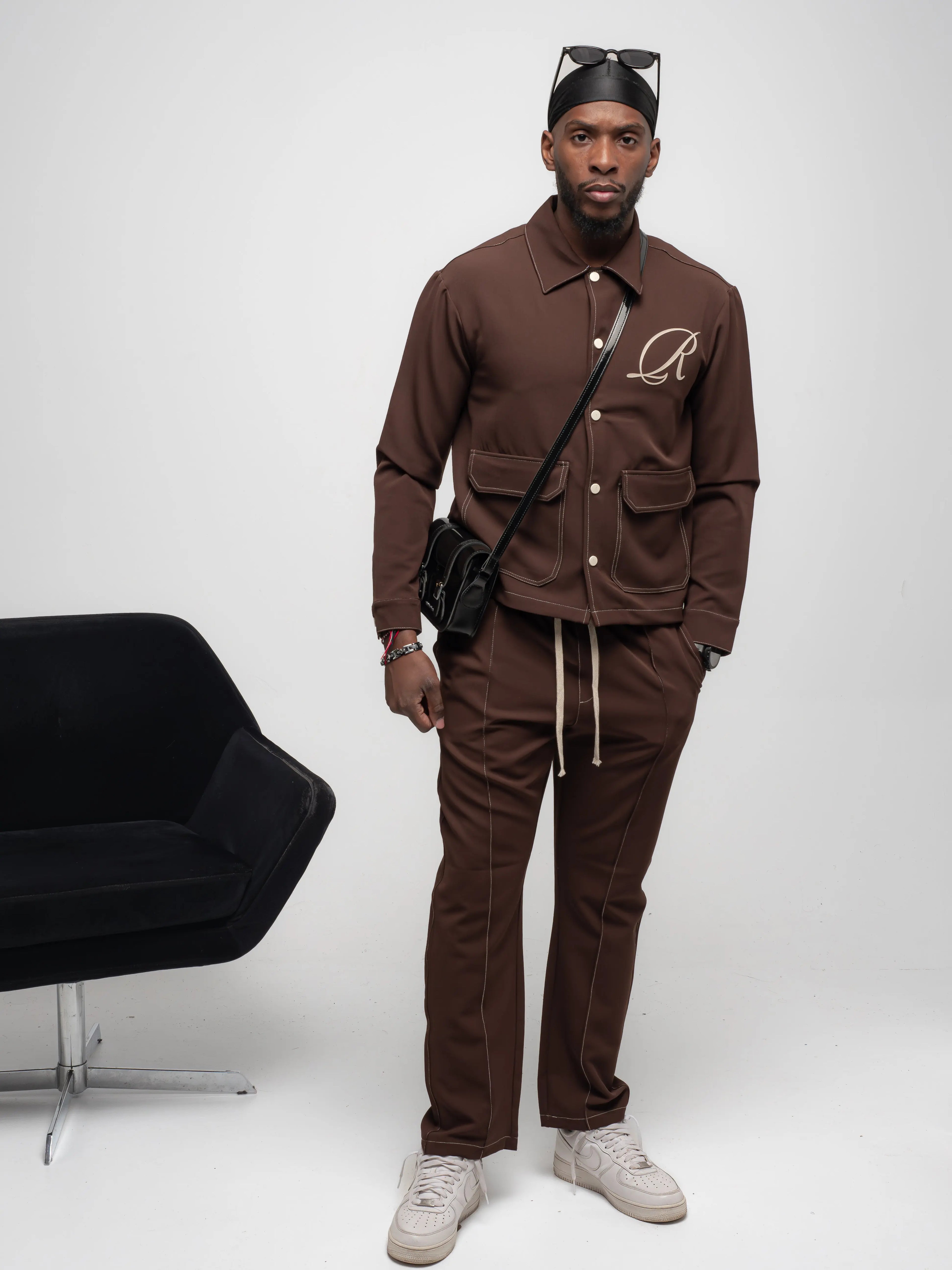Ensemble Veste et Pantalon R Marron bonhomme