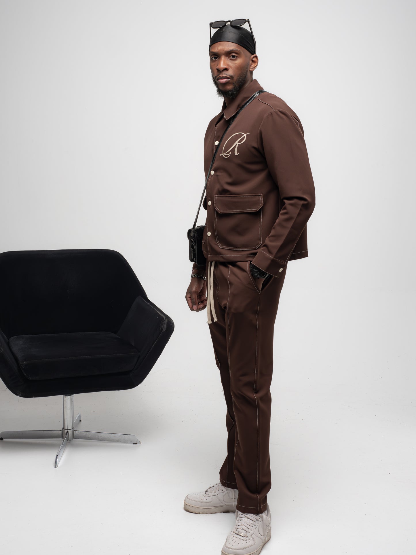 Ensemble Veste et Pantalon R Marron