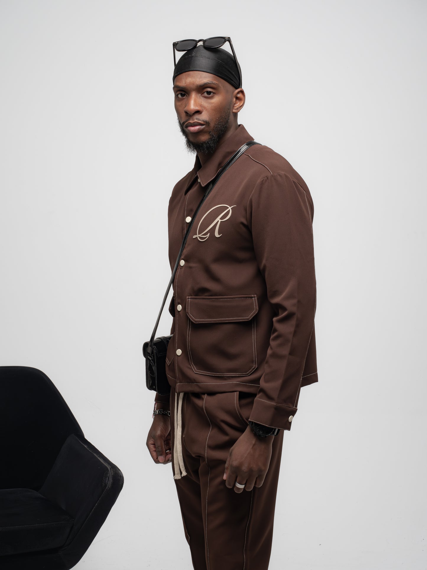 Ensemble Veste et Pantalon R Marron
