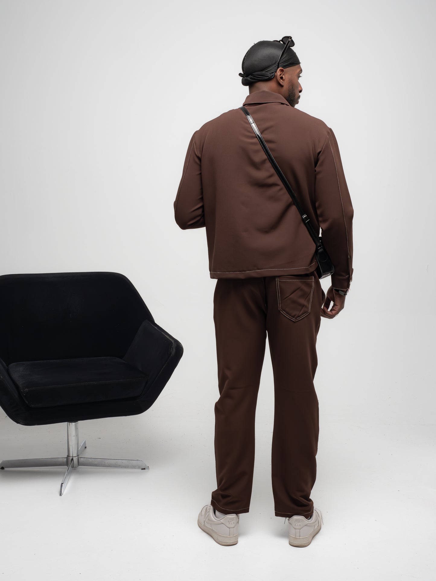 Ensemble Veste et Pantalon R Marron