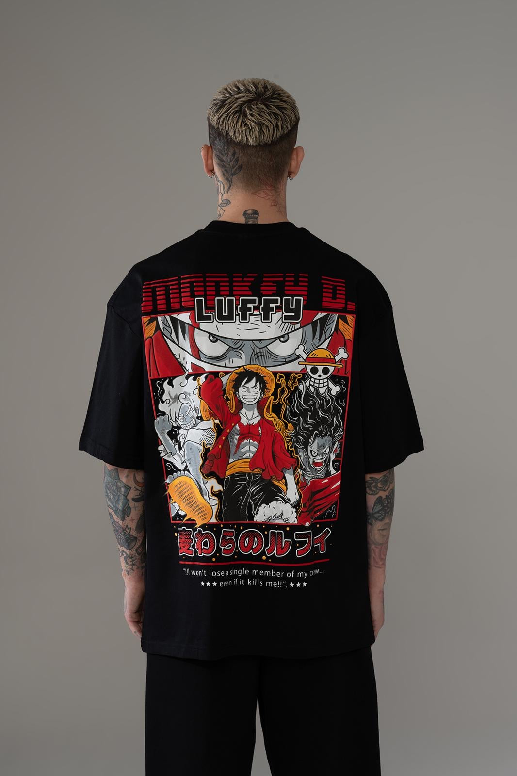 Tee Shirt Luffy Noir