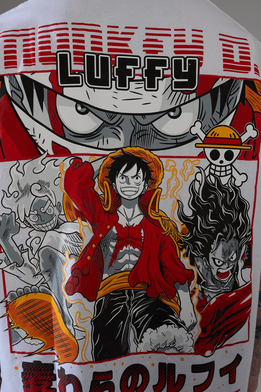 Tee Shirt Luffy Blanc