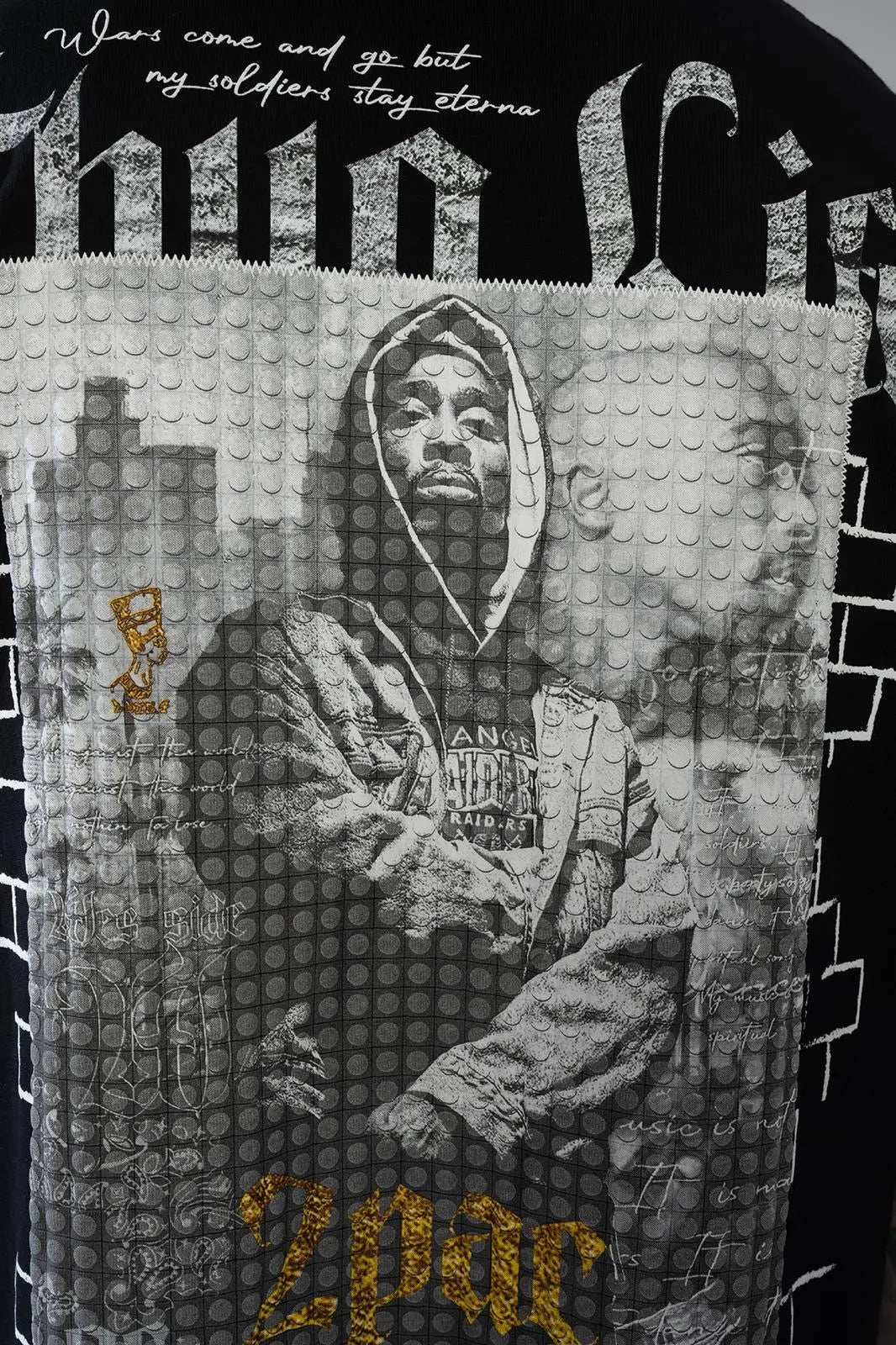 Tee Shirt 2 Pac Noir bonhomme