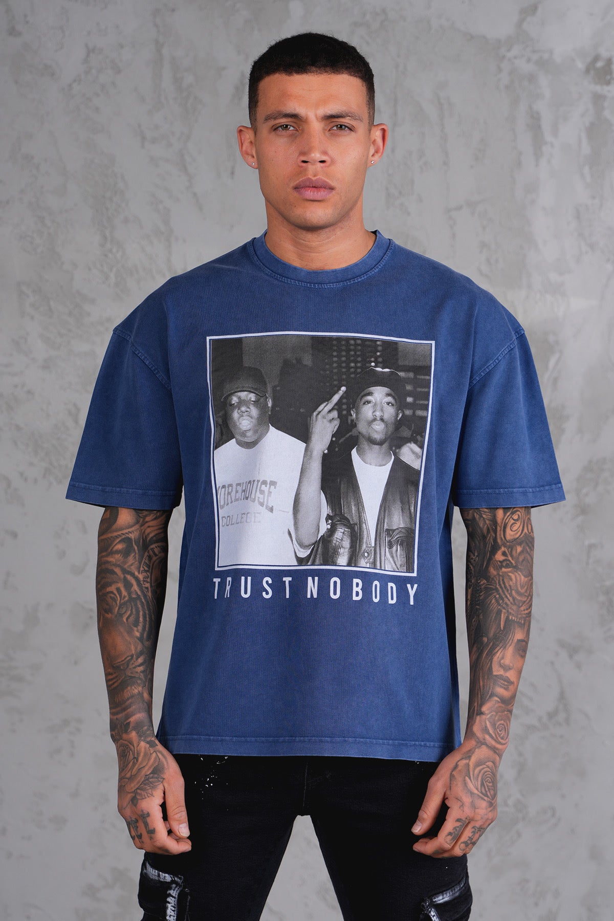 Tee Shirt Big et 2 Pac Indigo