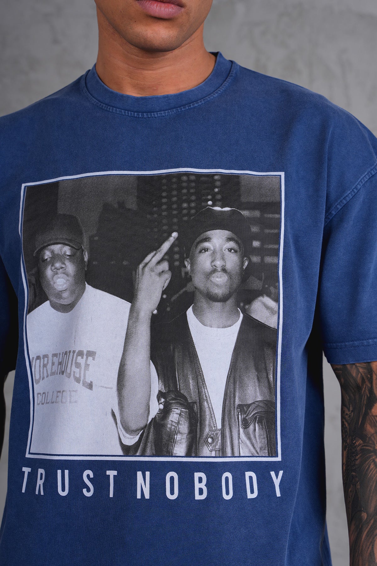 Tee Shirt Big et 2 Pac Indigo