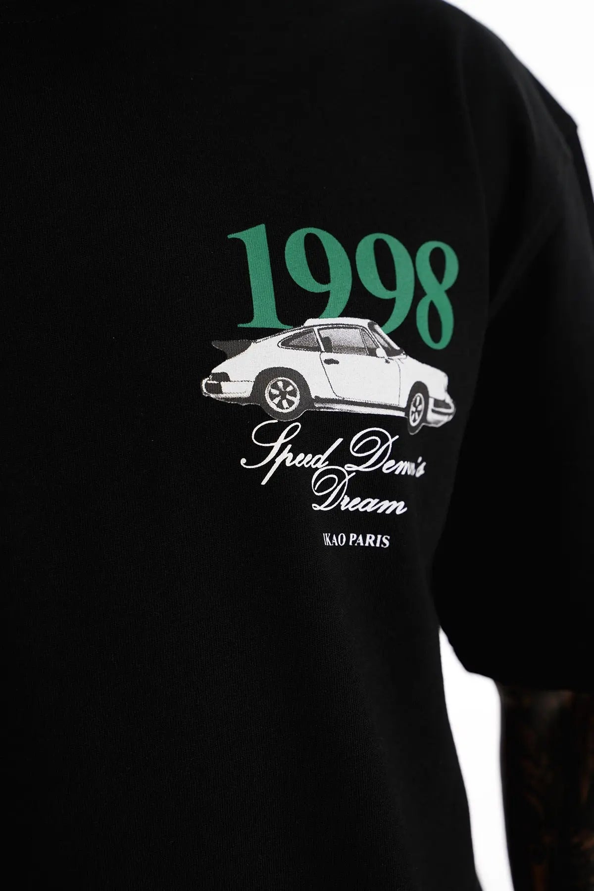 Tee Shirt Tour Porche 1998 Noir bonhomme