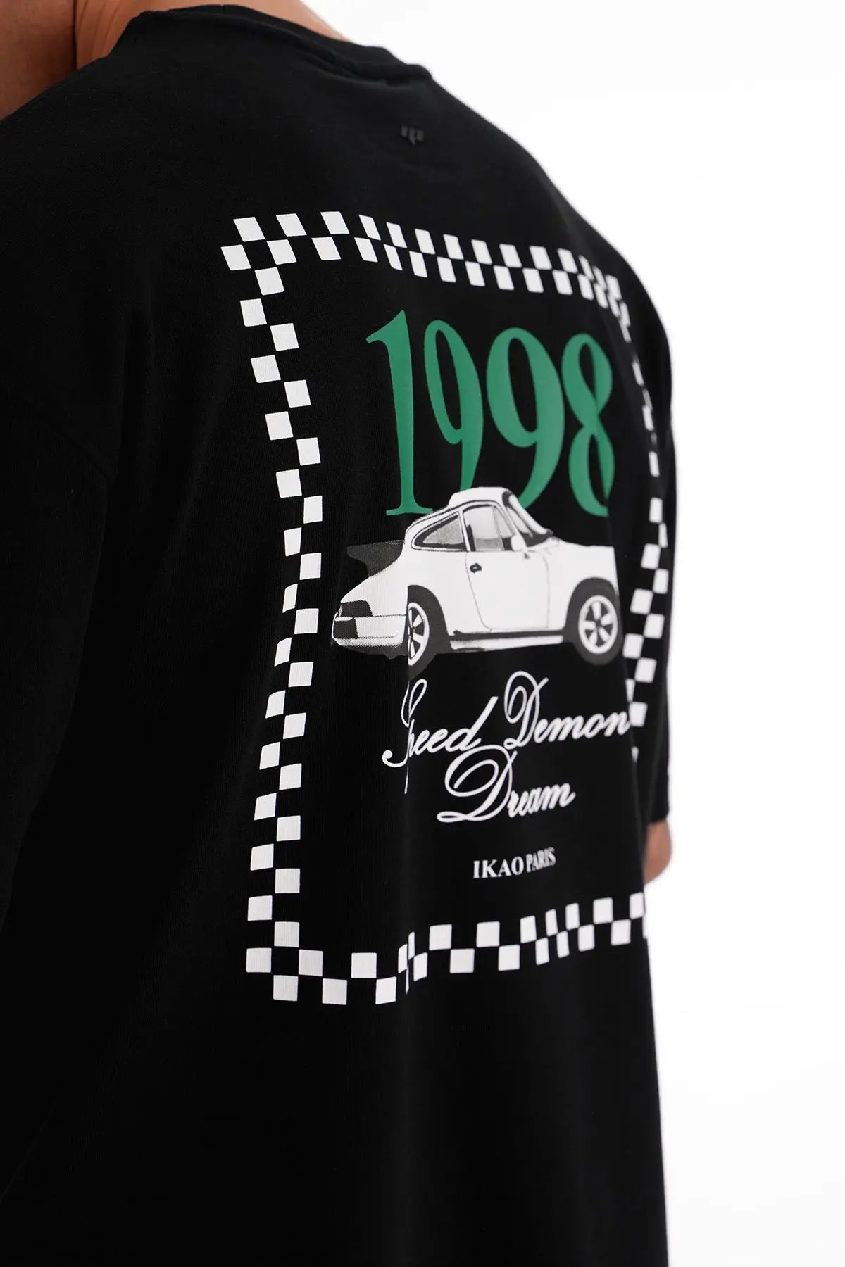 Tee Shirt Tour Porche 1998 Noir bonhomme