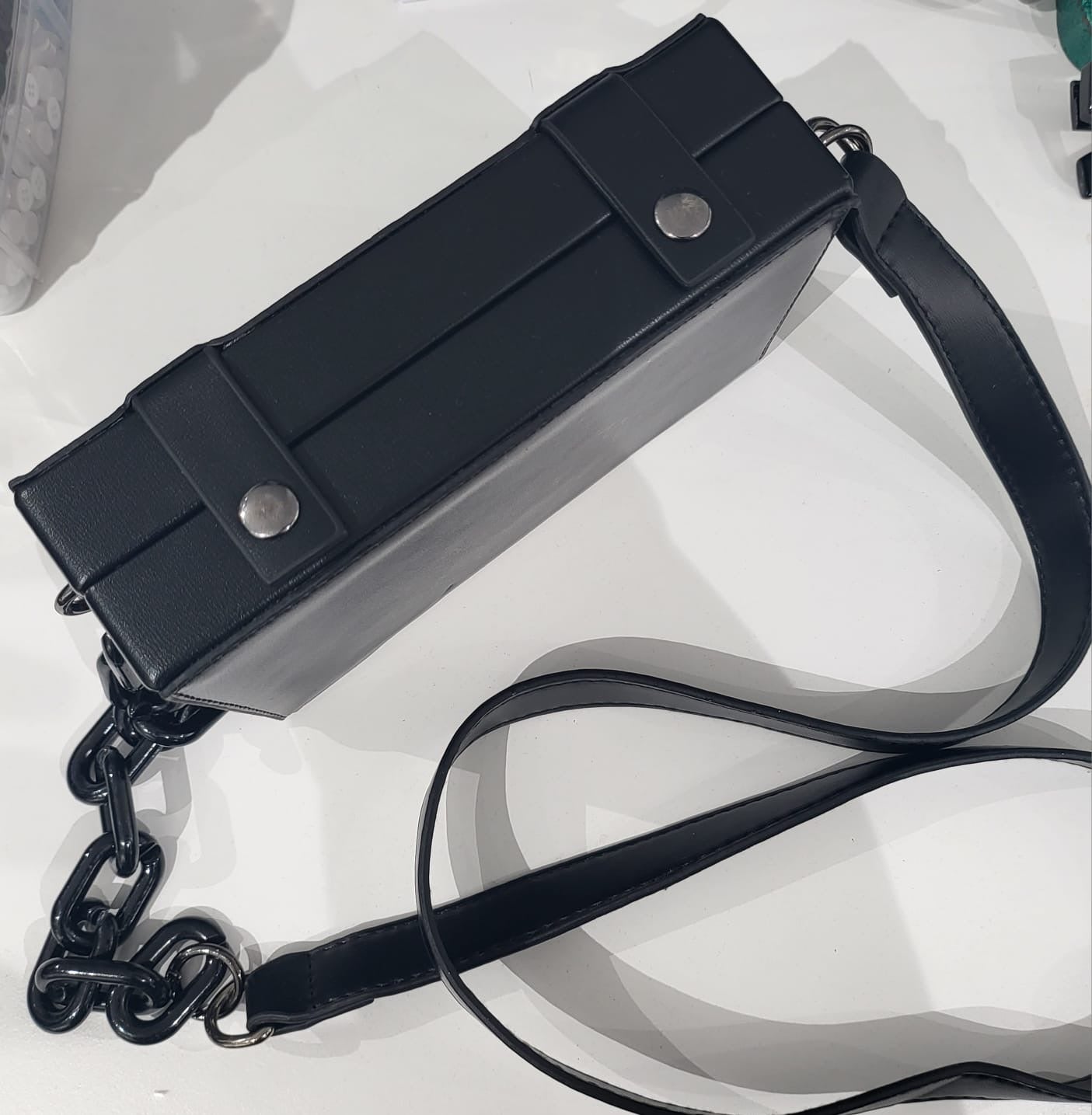 Sacoche Noir Simili Cuir