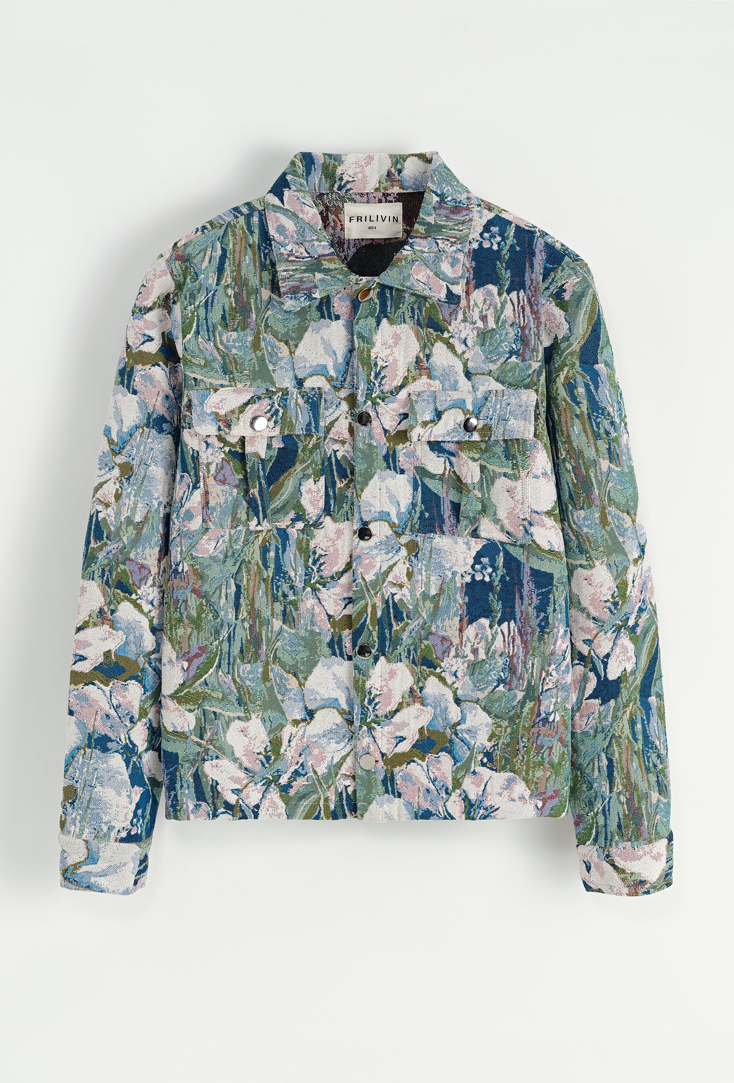 Veste Style Chemise Bleu