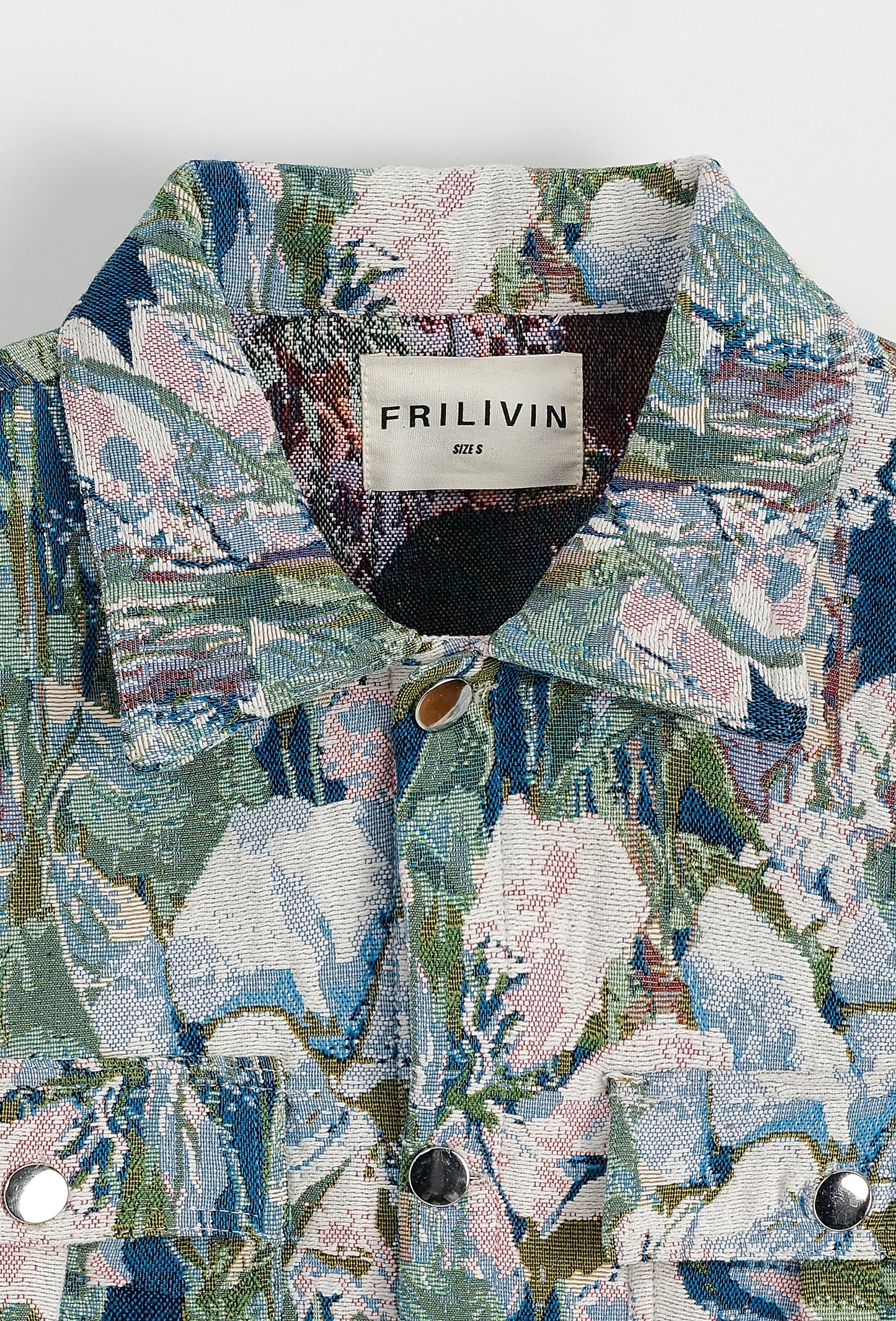Veste Style Chemise Bleu