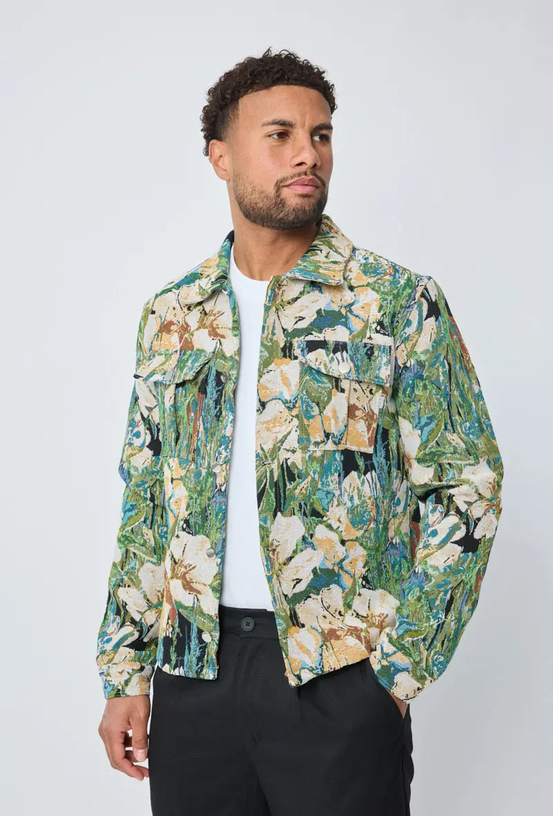 Veste Vert Noir bonhomme