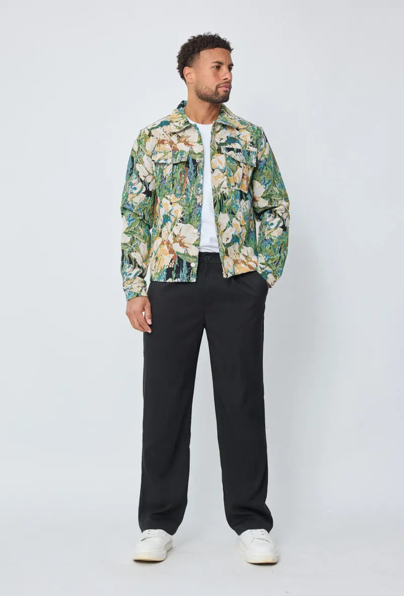 Veste Vert Noir bonhomme