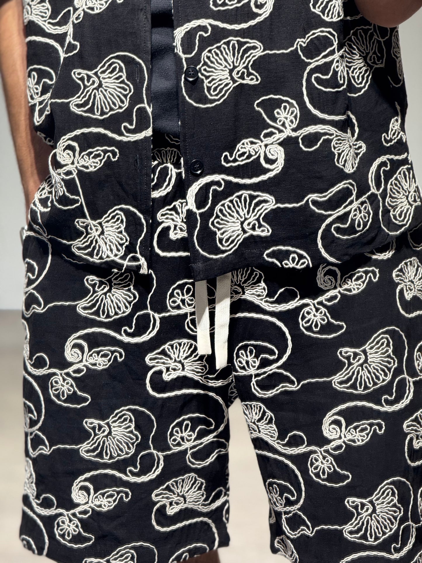 Ensemble Chemise et Short Noir