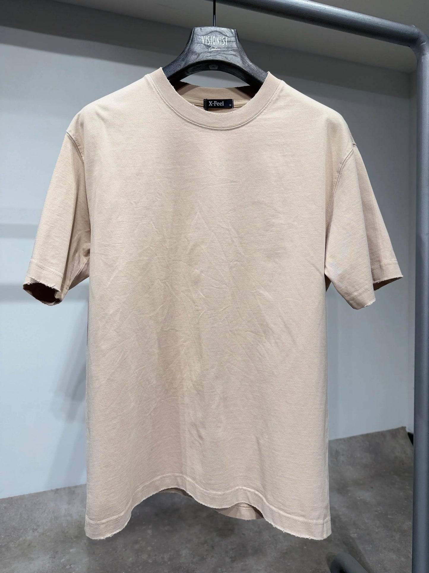Tee Shirt Destroy Beige bonhomme