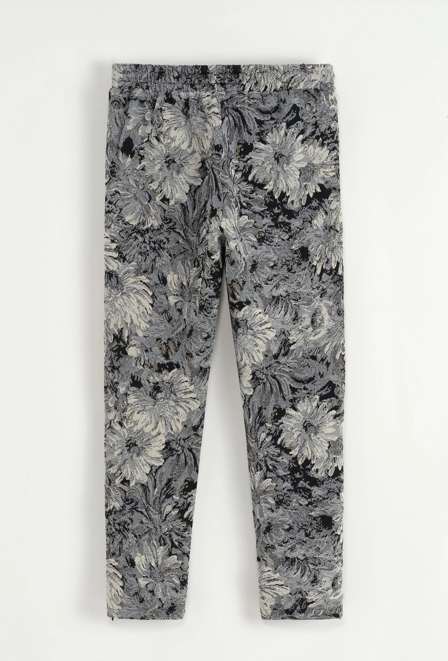 Ensemble Chemise et Pantalon Floral Gris et Blanc bonhomme